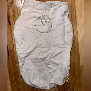 Nested bean swaddle in grey mist